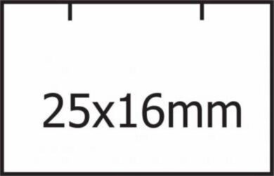 Etikety CONTACT 25x16mm, bílé  (212290007)
