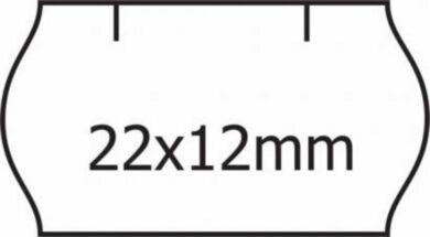 Etikety CONTACT/METO 22x12, bílé  (212290011)